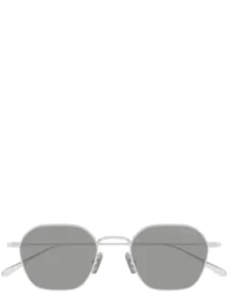Silver Nib Metal Geometric Sunglass