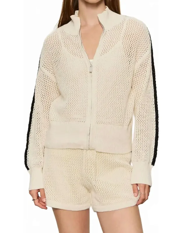 Open Stitch Track Jacket
