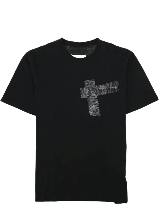 Taped Short-sleeve Cotton Jersey T-shirt