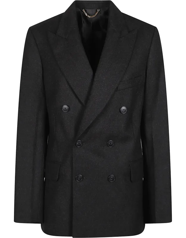 Beatrice Double Breasted Tailored Wool Blazer