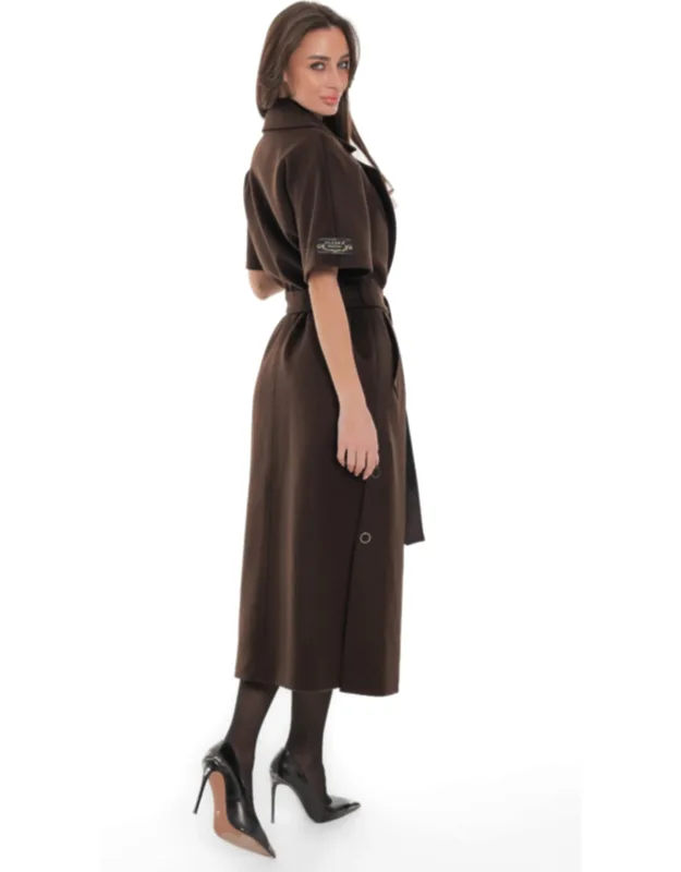 Evelyn Structured Short-sleeve Coat