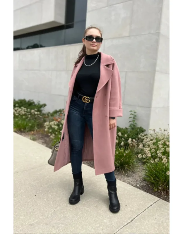 Tailored Cashmere Wool Coat