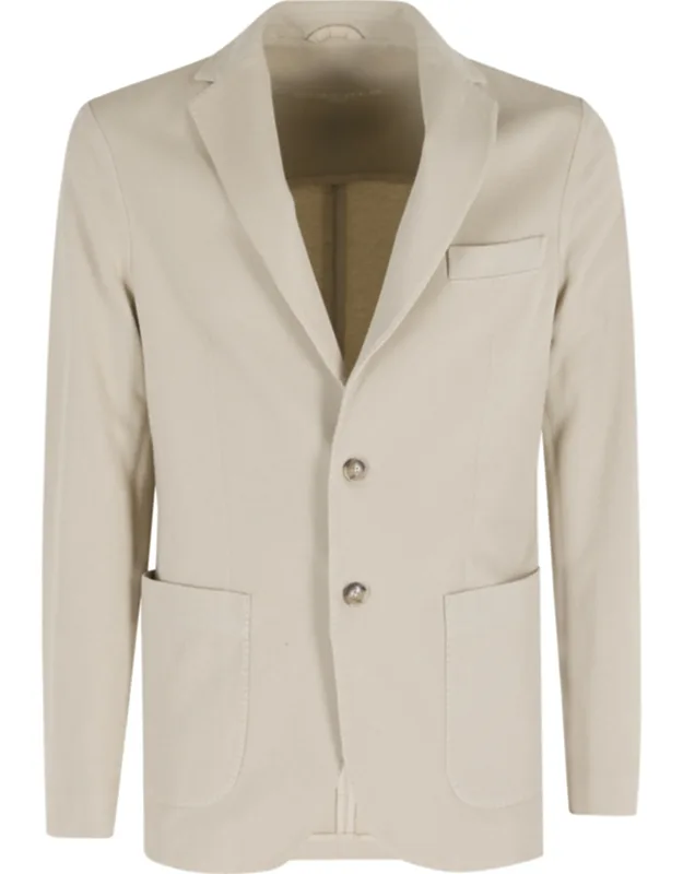 Dyed Patch Pocket Cotton-blend Blazer