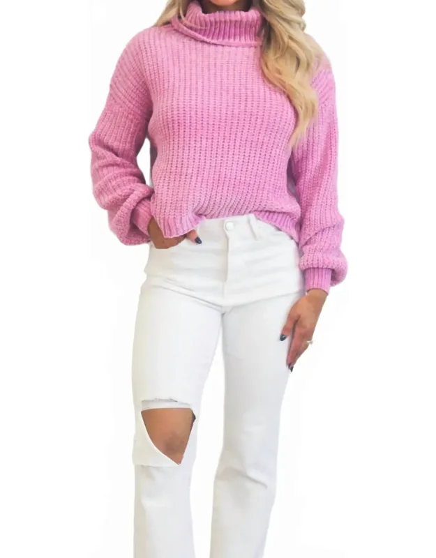 Winter Wishes Chenille Turtleneck Sweater