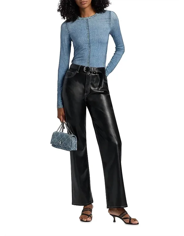 Faux Leather Pants