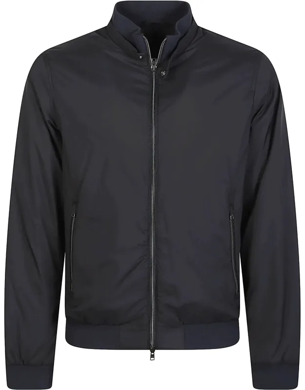 Ecoage Stand Collar Bomber Jacket