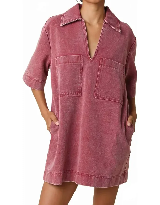 Washed Vintage Denim Dress