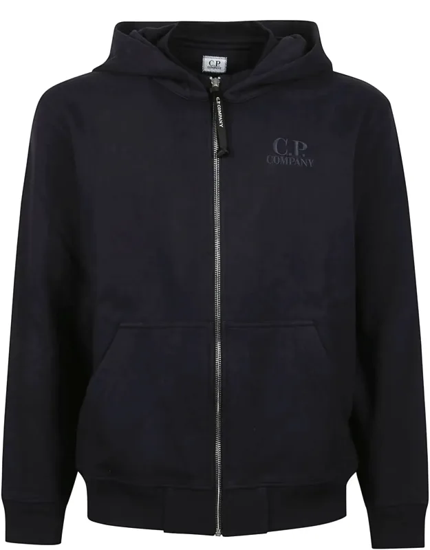 Diagonal Full Zip Hoodie