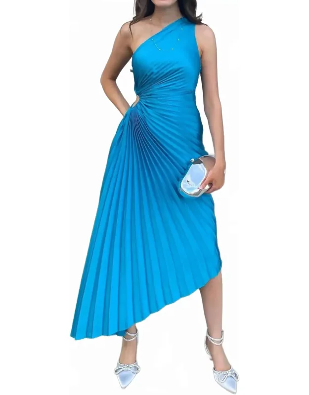 Olympia One-shoulder Maxi Dress