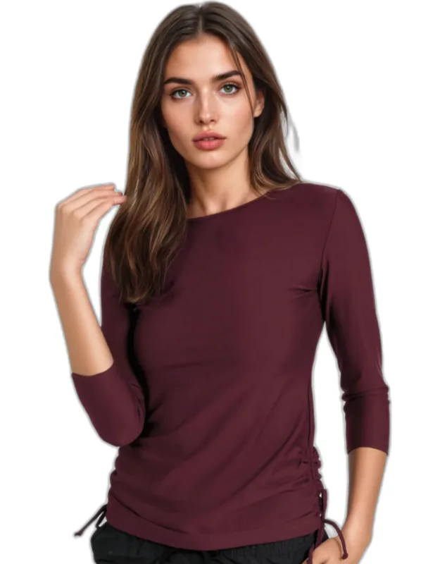 3/4 Sleeve Rash Guard Swim Top