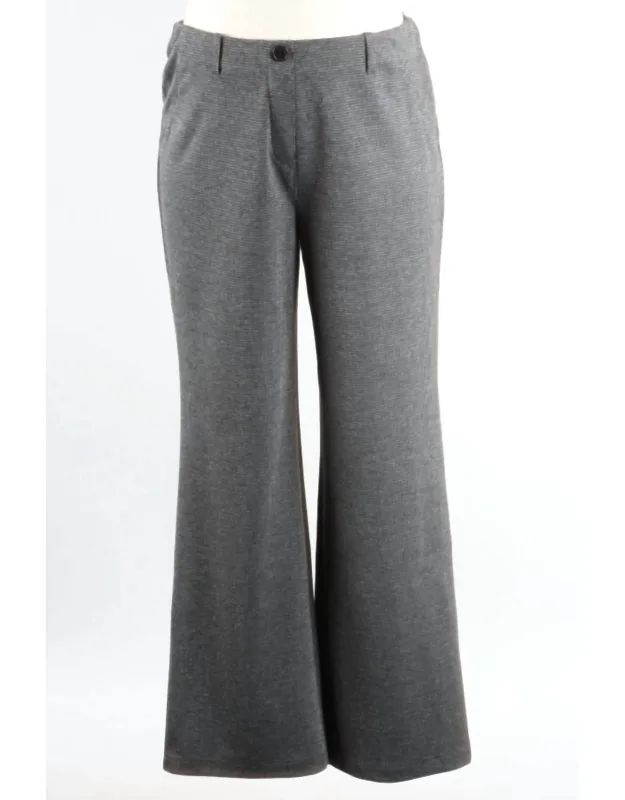 Micro Check Flare Pants
