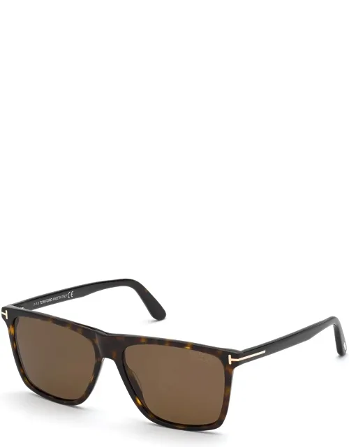 Fletcher Polarized Square Acetate Sunglasses