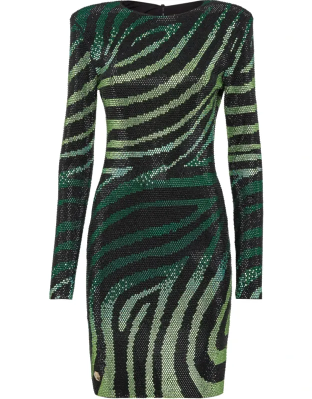 Mini Dress With Crystals