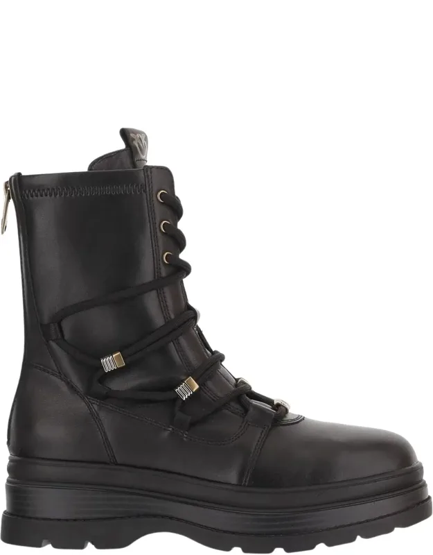 Wrap-around Laces Ankle Boots