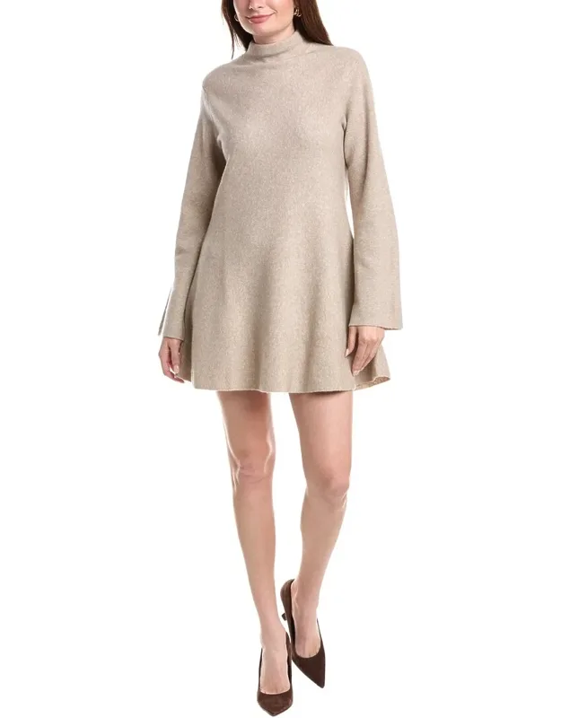 Wool & Cashmere-blend Mini Turtleneck Dress