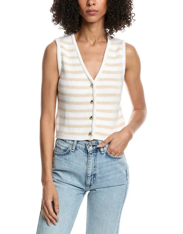 Stripe V Neck Cardigan