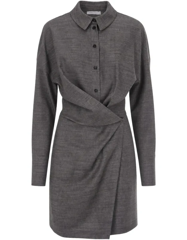 Lyocell-blend Chemisier Mini Dress