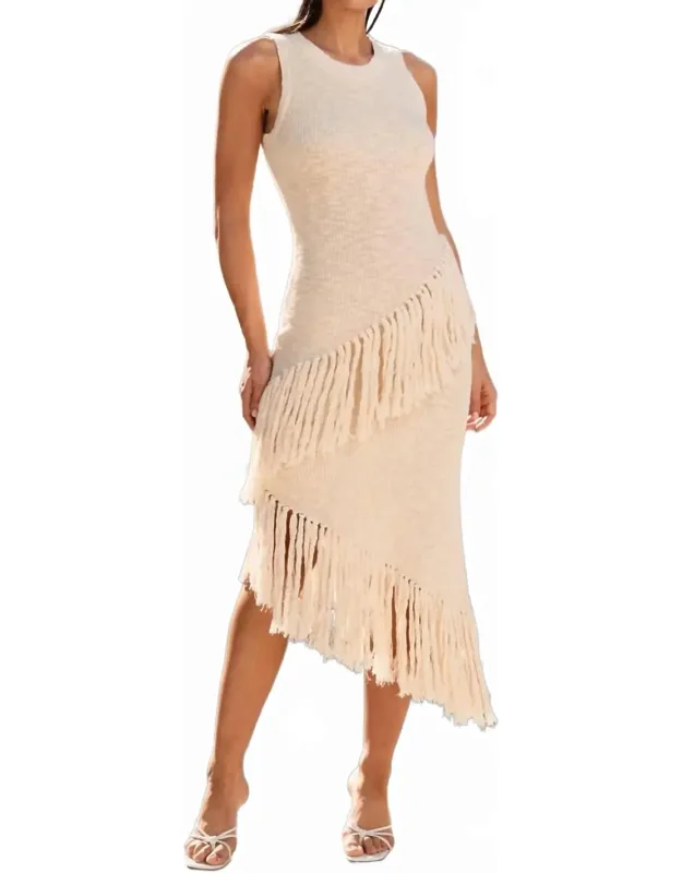 Fringe Knit Dress