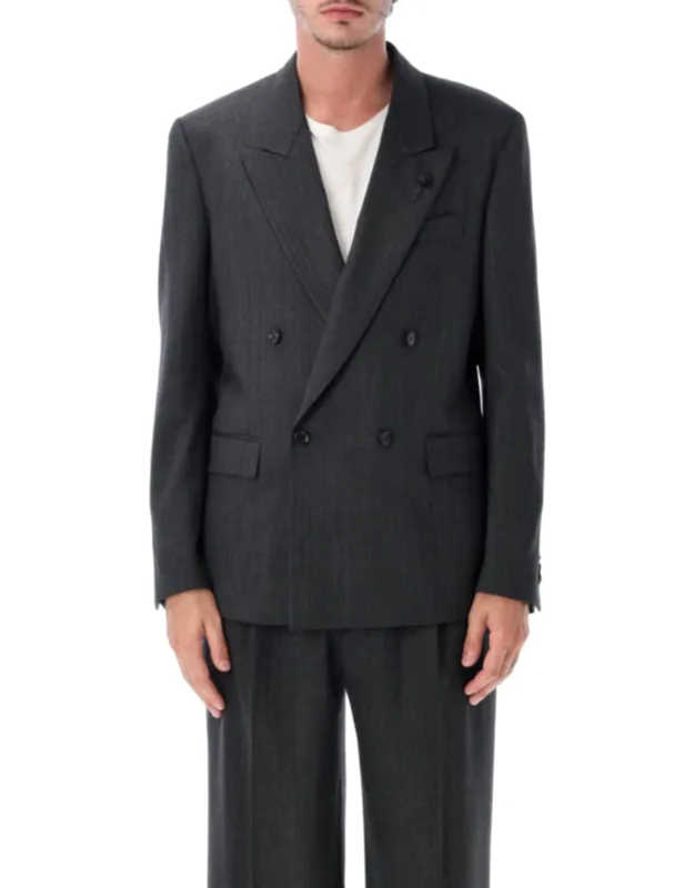 Feeling Blazer With Pronounced Shoulders And Classic Notch Lapel