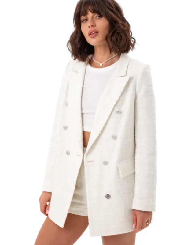 Tweed Double Breasted Blazer