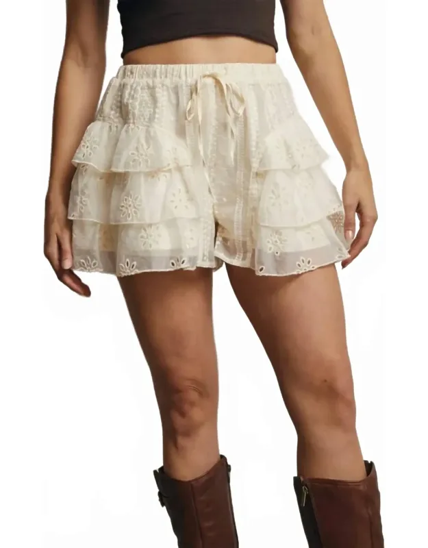 Tiered Ruffle Shorts