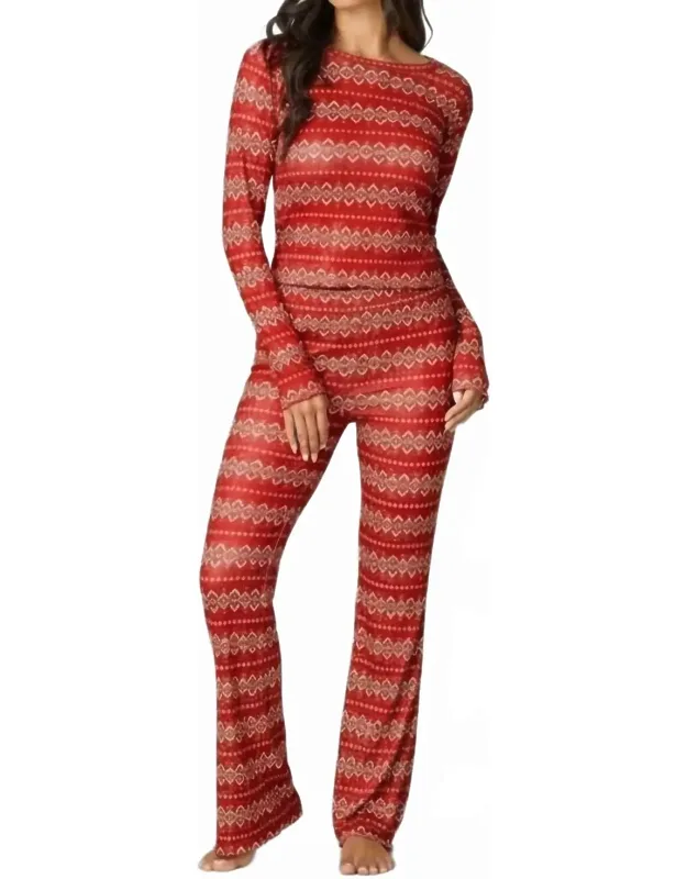Holidays Long Sleeve Pajama Top