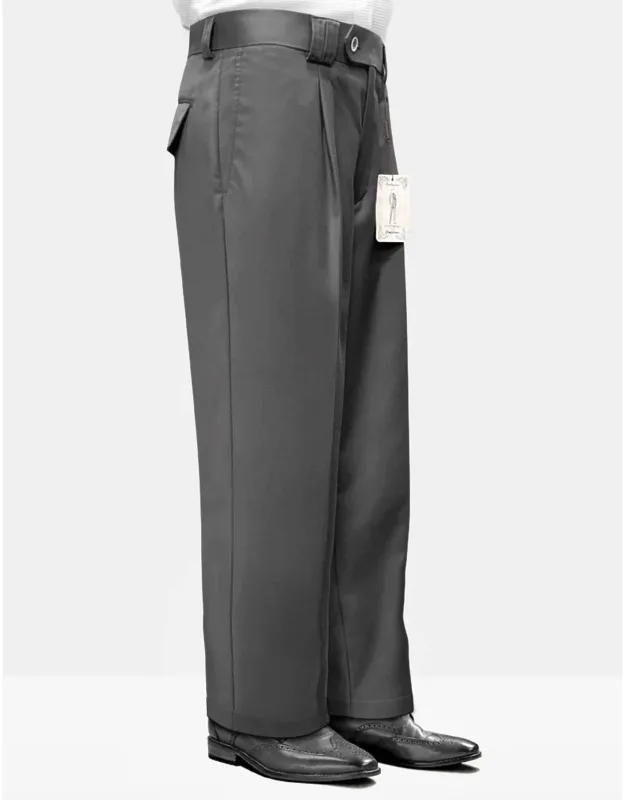 Solid Color Wide Leg Dress Pants