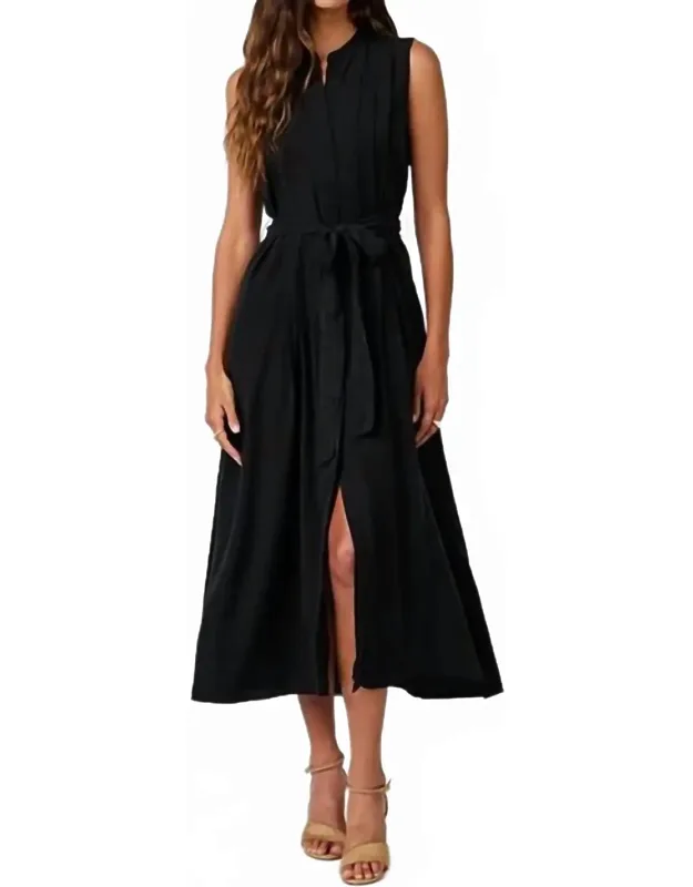Pintuck Maxi Dress