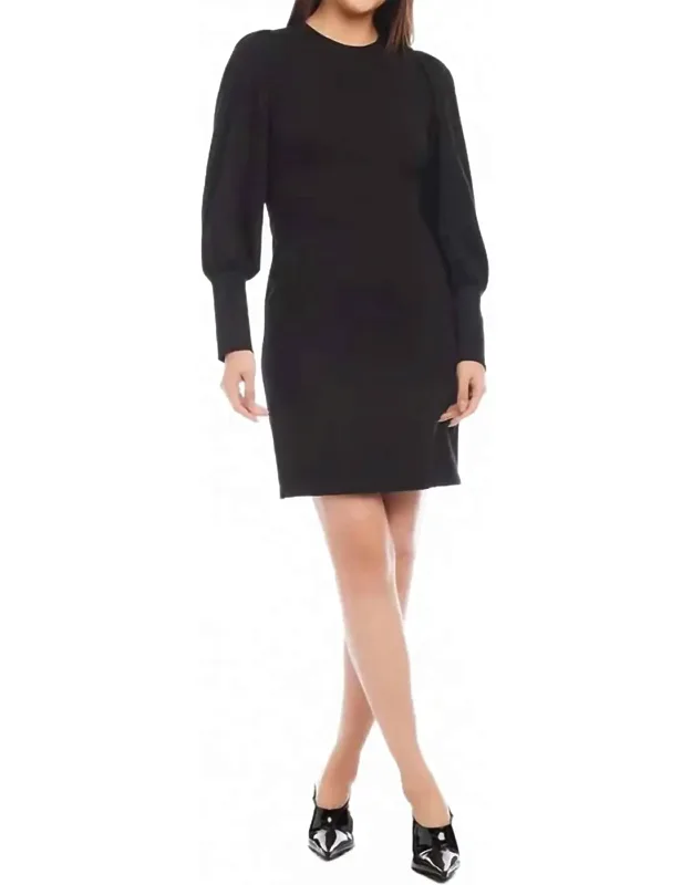 Bishop Sleeve Mini Dress