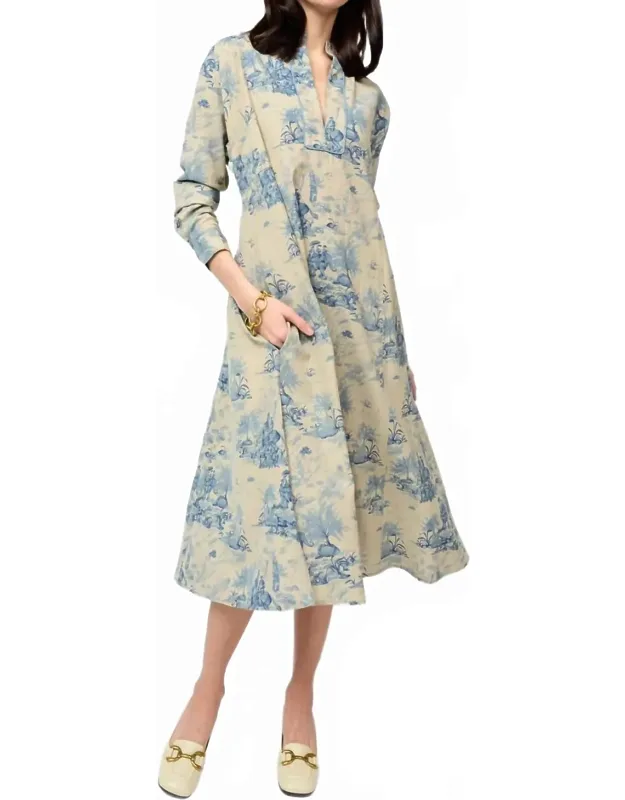 Toile Midi Dress