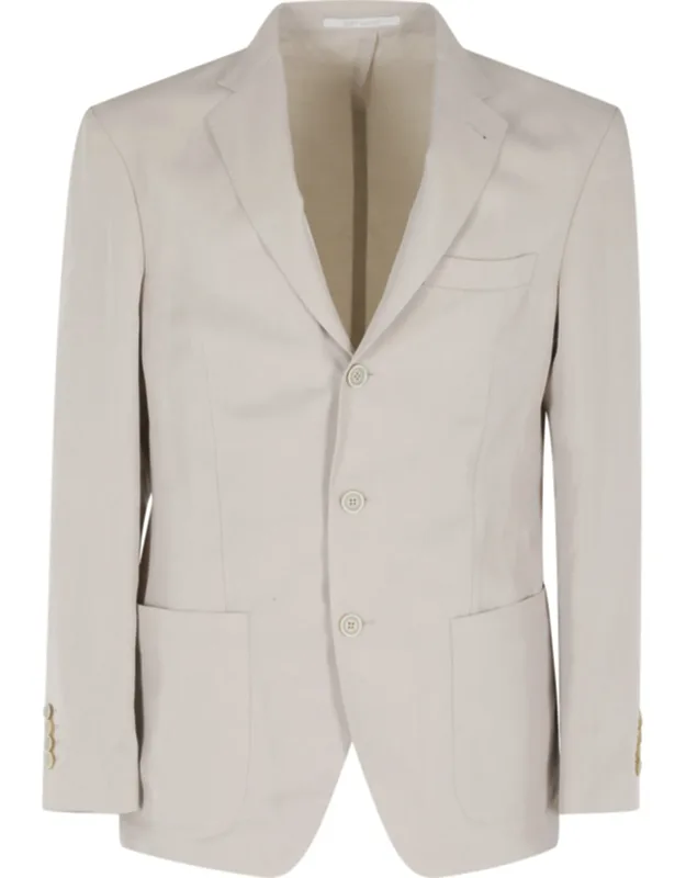 Soft Single-breasted Pocketed Lyocell-blend Blazer