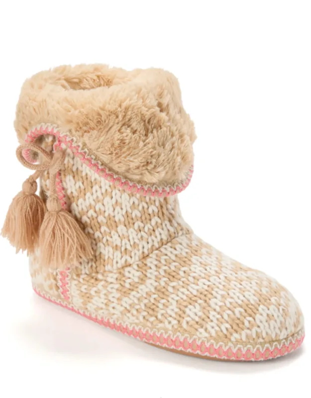 Becky Knit Bootie Slippers