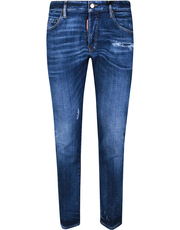 Skater Cotton-blend Distressed Jeans