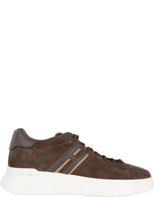 Laced Suede Leather Sneakers