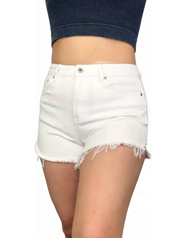 High-rise Denim Shorts