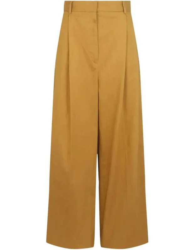 Pleated Wide-leg Trousers