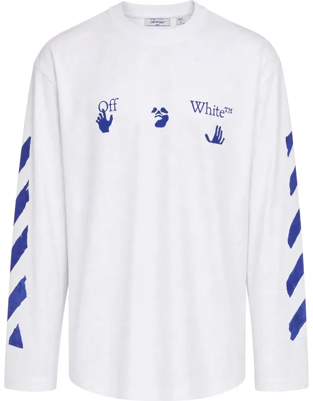 Cotton Diagonals Long-sleeve T-shirt