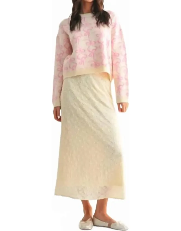 Lace Reverie Midi Skirt