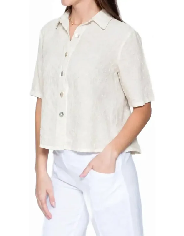 Cropped Camp Shirt