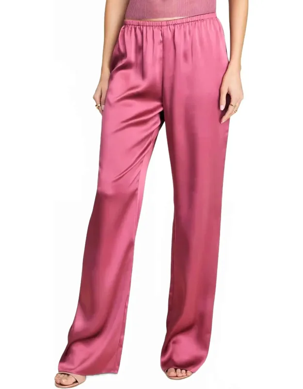Lillian Satin Pull-on Pants