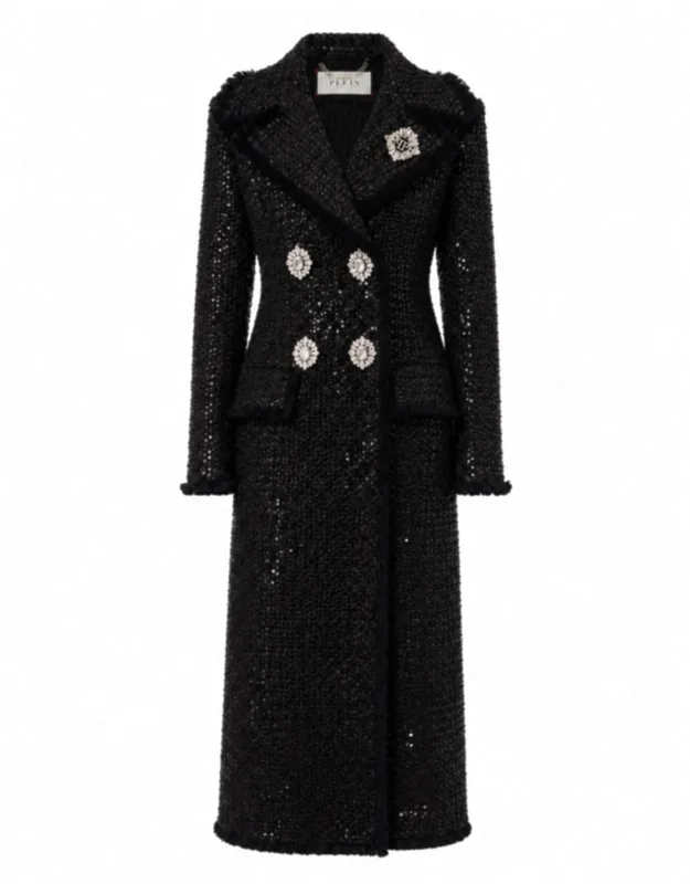 Tweed Long Coat