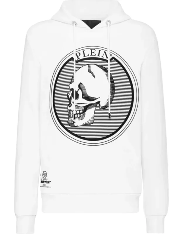 Hoodie Sweatshirt Outline Skull