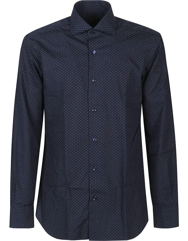 Long Sleeve Patterned Cotton Shirt