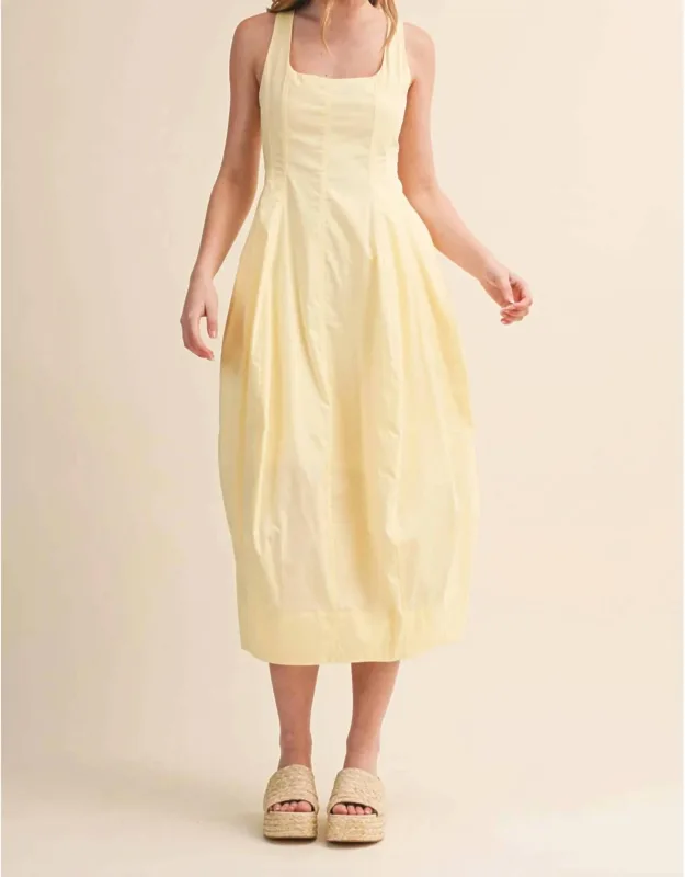 Tulip Hem Midi Dress