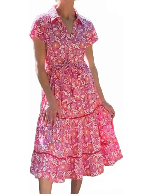 Dress In Poppy Print