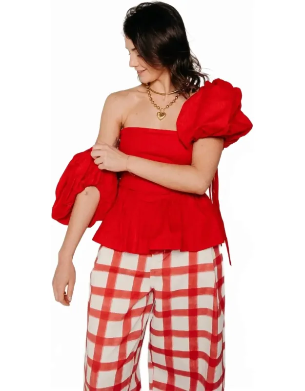 Peplum Sleeveless Top