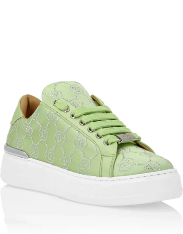 Satin Lo Top Sneakers