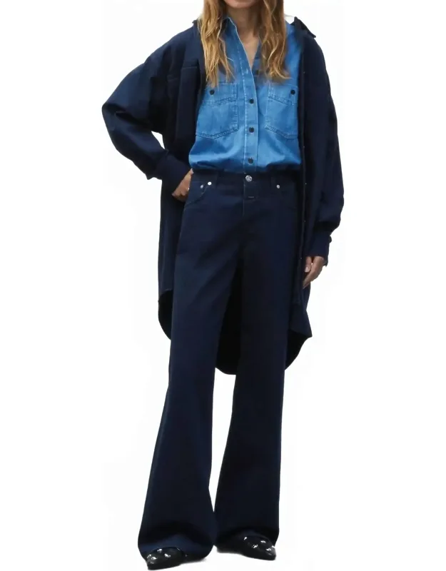 Wide Leg Denim Jeans