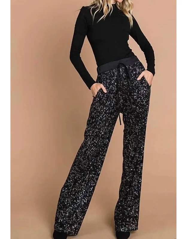 Wide Leg Full Lined Long Pants