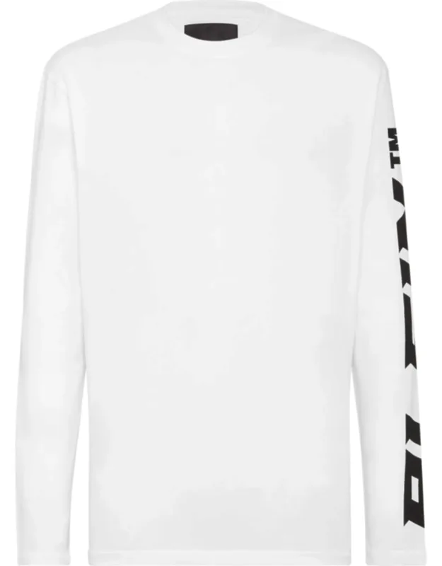 T-shirt With Round Neck And Long Sleeves